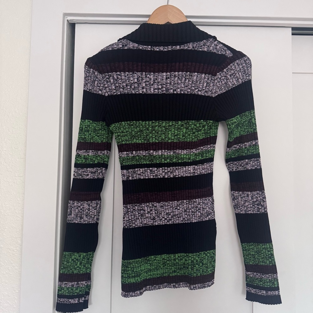 Ganni Multicolor Striped Sweater Size Medium - Picture 6 of 6